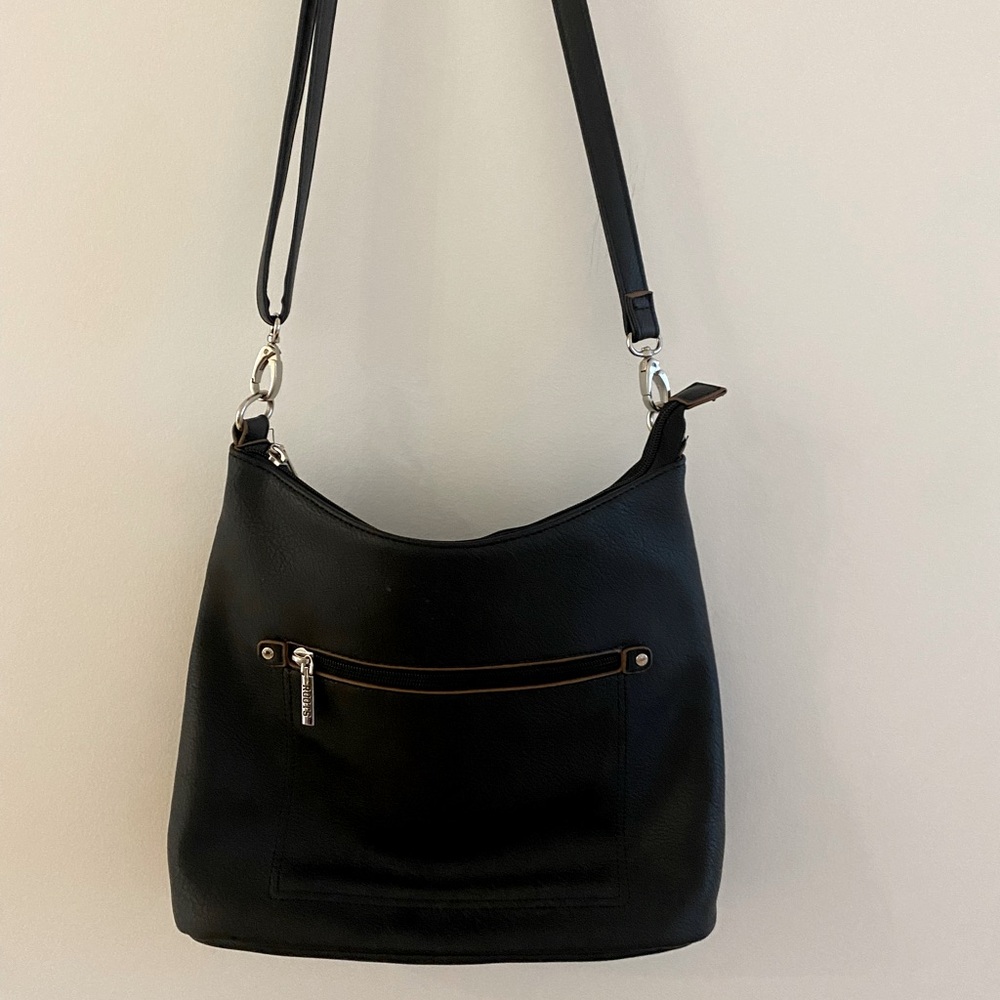 Roots Black Crossbody Bag